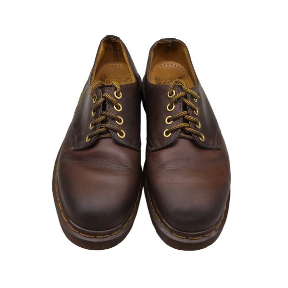 Vintage Doc Martens Brown Leather Oxfords Made in England Derby Shoes US 8 - Picture 6 of 13
